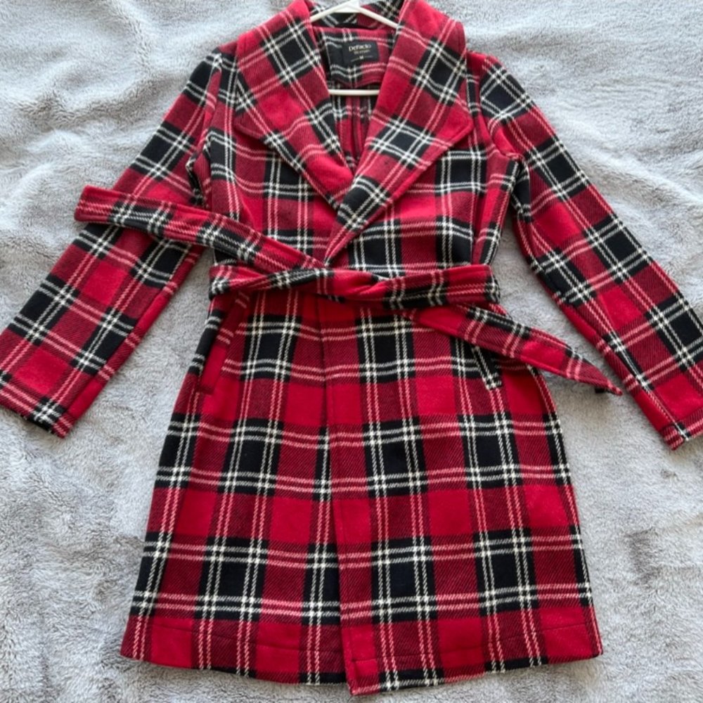 Red Plaid Coat